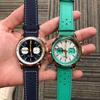 Cronógrafo Masculino CROSS CENTURY: VK63 Quartzo com Design Luminoso de Cinco Ponteiros, Pulseira de Aço Inoxidável e Couro.