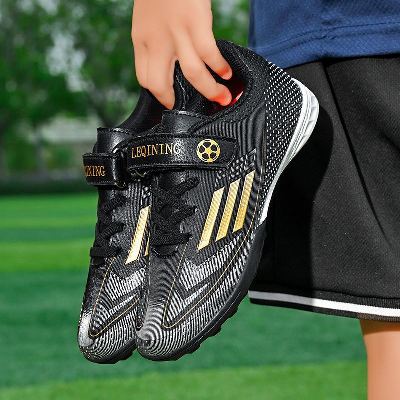 Abgebrochener Nagel Kinderfußballschuhe Jungen Grundschüler 8 Jahre 9 Jungen Klettverschluss Training Abgebrochener Nagel Schuhe