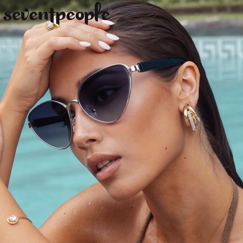 Trendy Sexy Cat Eye Sunglasses Women Luxury Brand Vintage Punk Outdoor Sun Glasses For Ladies Classic Cateye Shades UV400