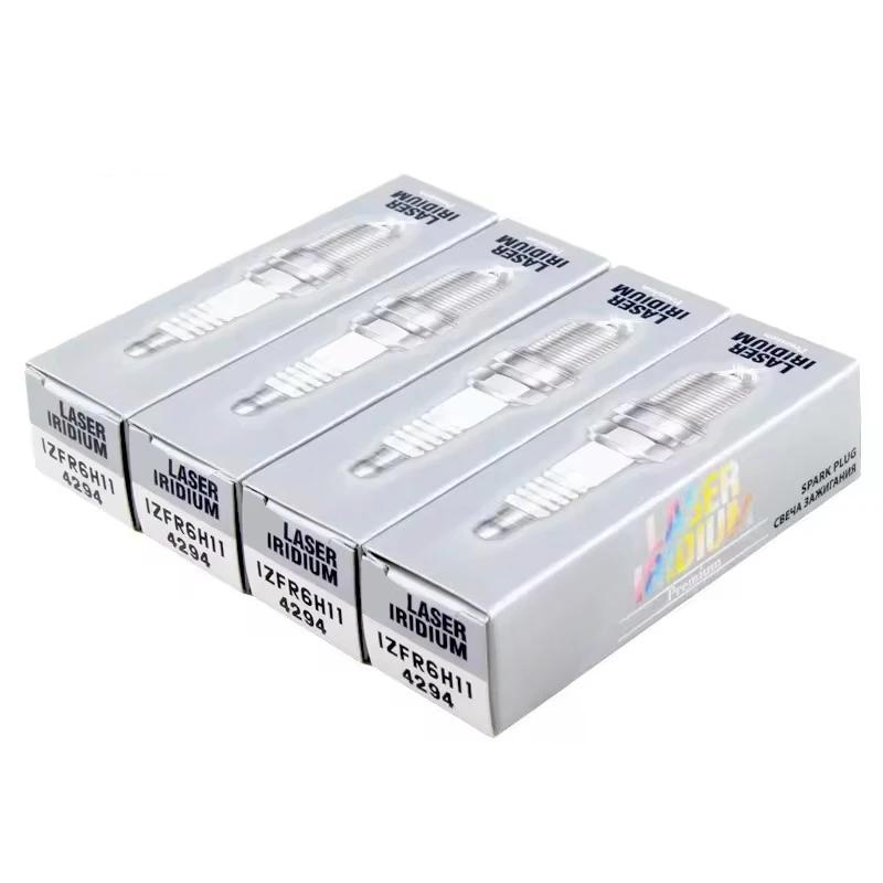 4/6PCS Iridium Spark Plug 4294 IZFR6H11 for E82 E87 E88 E90 E92 E63 E65 E66 E70 318i 320i 550i 740i X1 X5 N62 B48 B N46 B20 E