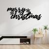 3D Merry Christmas Metal Wall Art Home Decor