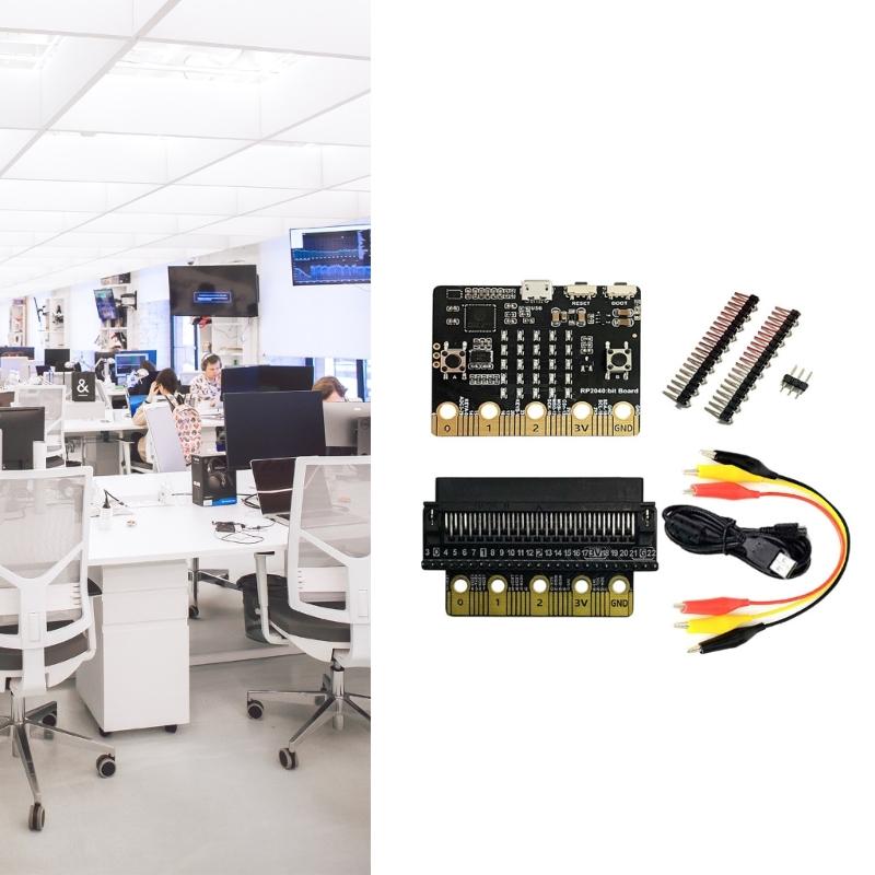 For RPi RP2040 Bit Development Board RP2040 Processor Micro:Bit Expansion Board Low Power for Programming Accessory