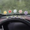 Flower Car Decor | Car Dashboard Decor 5 Pcs - Flower Car Dashboard Decoration,