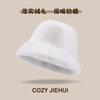 Korean Internet Celebrity Imitation Fur Hat Women Winter Thickened Warm Plush Bucket Hat Imitation Mink Basin Hat Cold Protection Ear