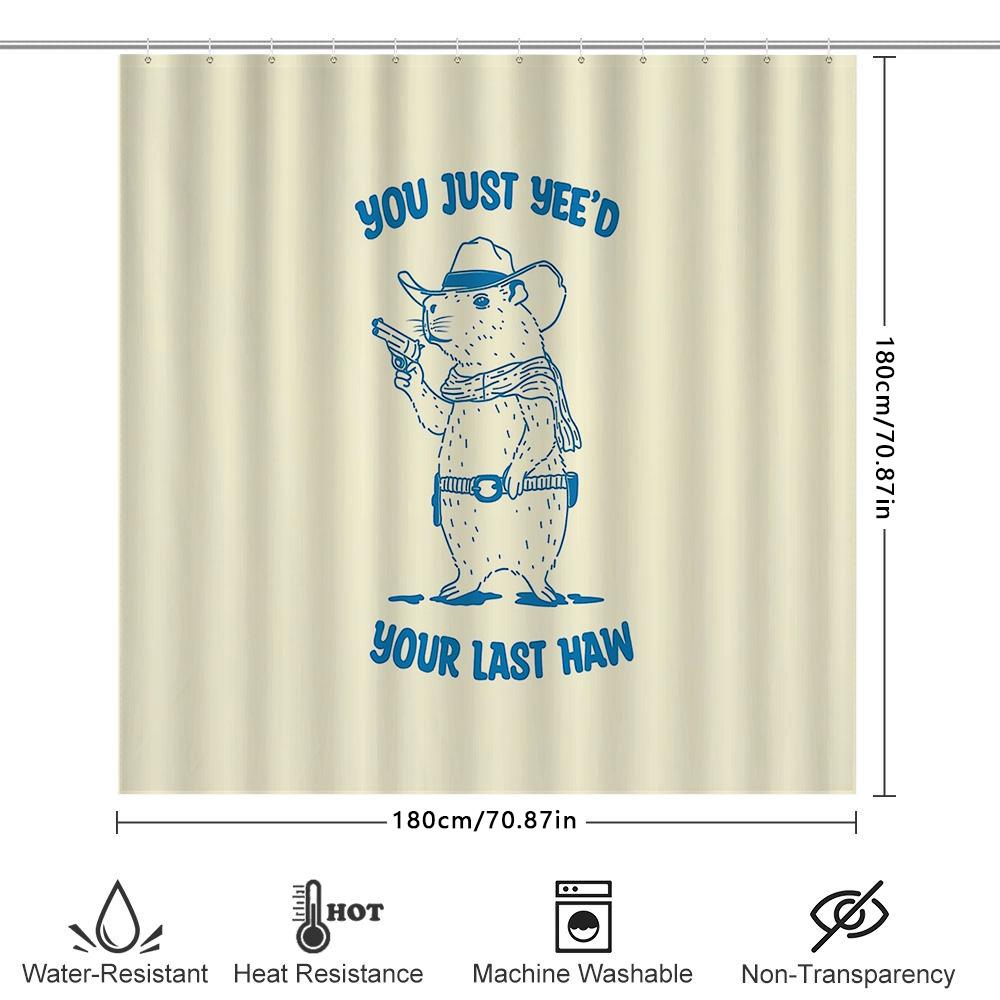 Western Cowhide Shower Curtain Farmhouse Rustic Country Bathroom Decor Set Vintage Cowboy Theme Shower Curtain Liner