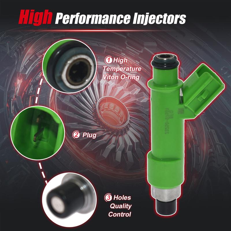 4 Stück Einspritzdüsen für Toyota 2325097501 2309-97501 2329097501 23250-97501