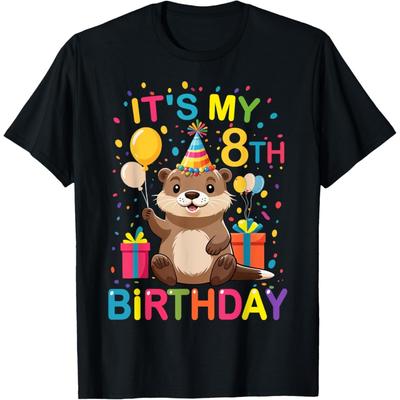 Es ist mein 8. Geburtstag Lustiges Otter-Liebhaber Kindergeburtstag Otter T-Shirt
