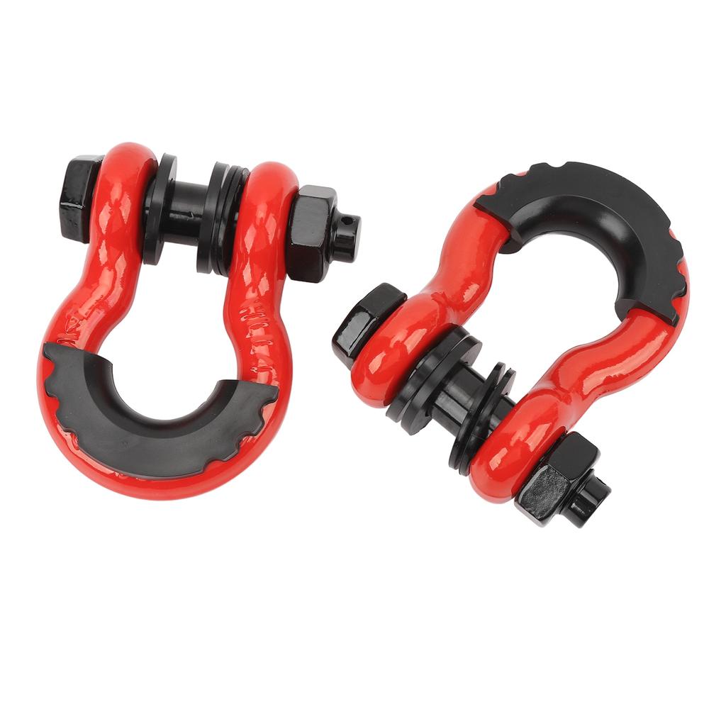 2PCS 3 4 Inch D Ring Shackles with 7 8in Pin and Washer 5952lbs Break Strength for Tow Strap Winch Off Road Vehicle