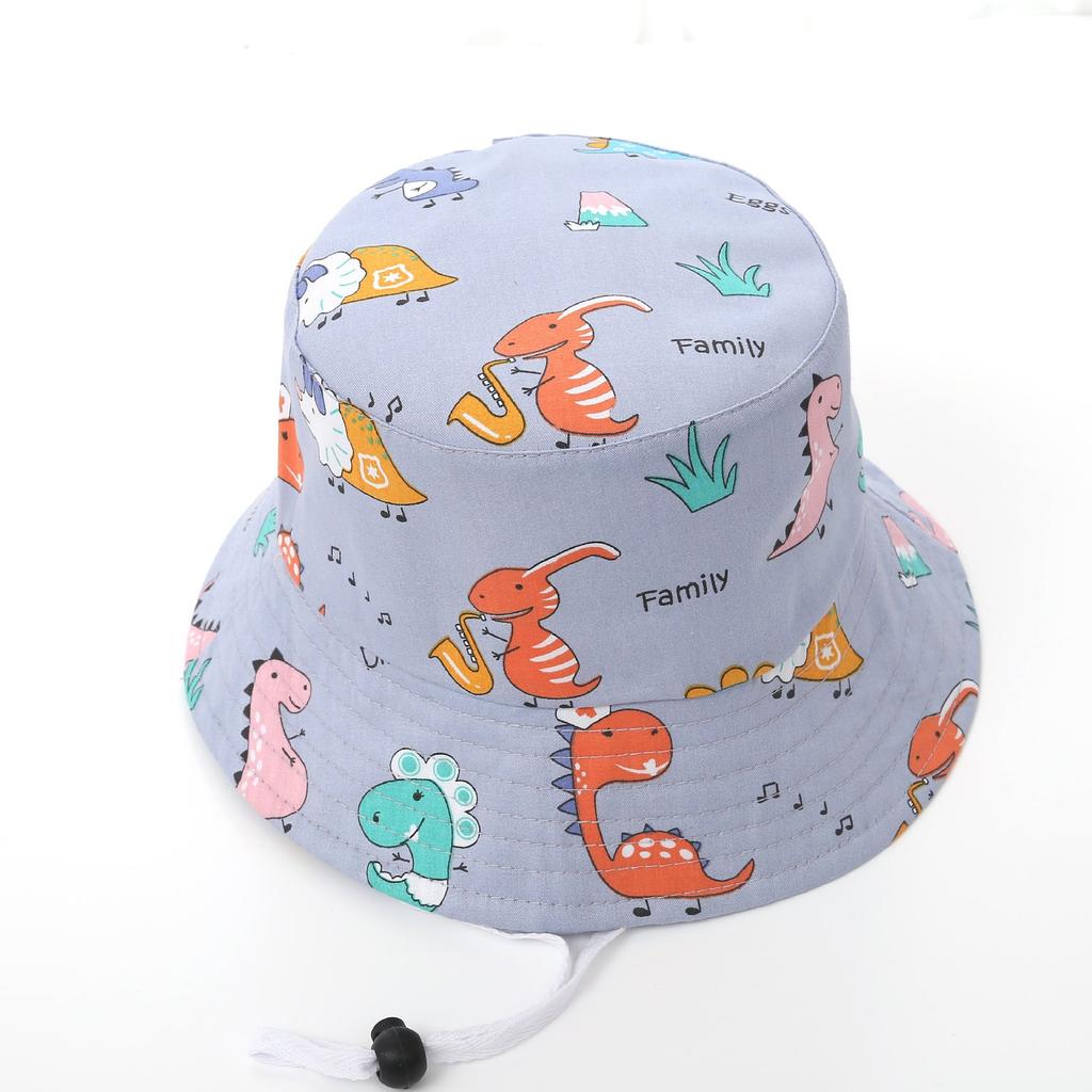 Cappello da Pesca Cartone Animato Dinosauro per Bambini - Cappello da Sole Leggero Primaverile - Cappello da Pesca Carino e Traspirante per Uscite dei Bambini