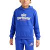 Dri-Fit Multi Hoodie With Letters Long Sleeve Kids Tops Blue HM6874-480