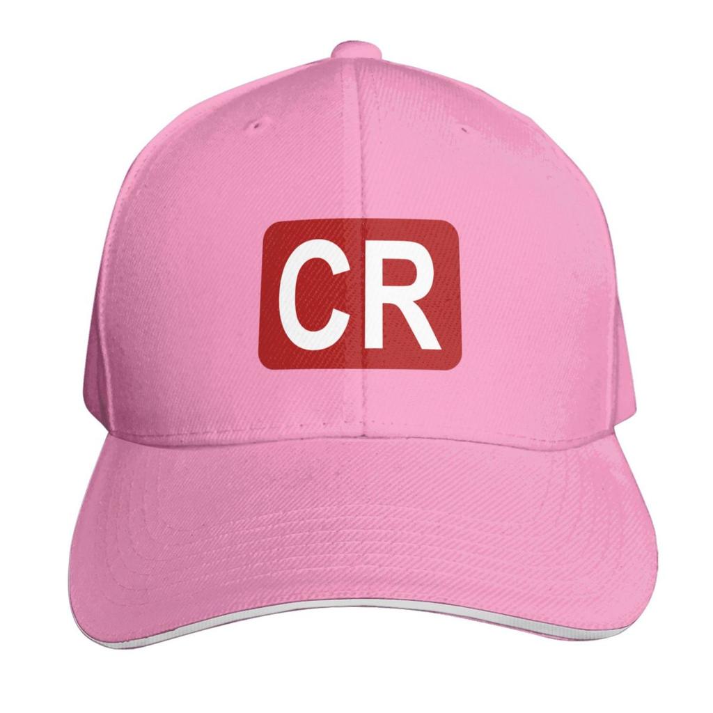 CR Initialen Baseballkappe Derbyhut Sportkappe Große Größe Hut Bommelmütze Unisex Tennis Damen