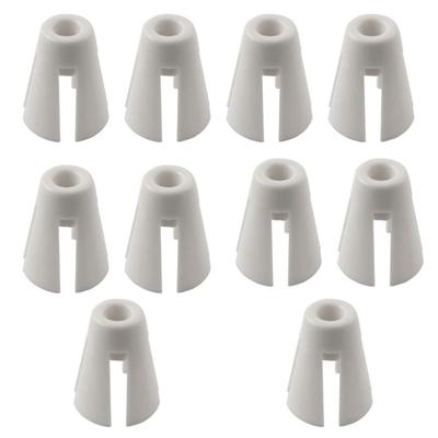 10Pcs White Coil Claw Plastic Cone Holder Convenient Sewing Tool  for Serger