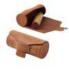 PU Leather Lipstick Storage Bag Protective with Lid Mini Lipstick Cover Portable Solid Color Seal Organizer Cosmetics