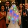 Hair Accessories Glow Wedding Veil Bowknot Light Up Veil New Bride Wedding Veil  for Women
