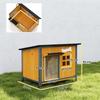 Weather-resistant outdoor dog house dog kennel with removable floor