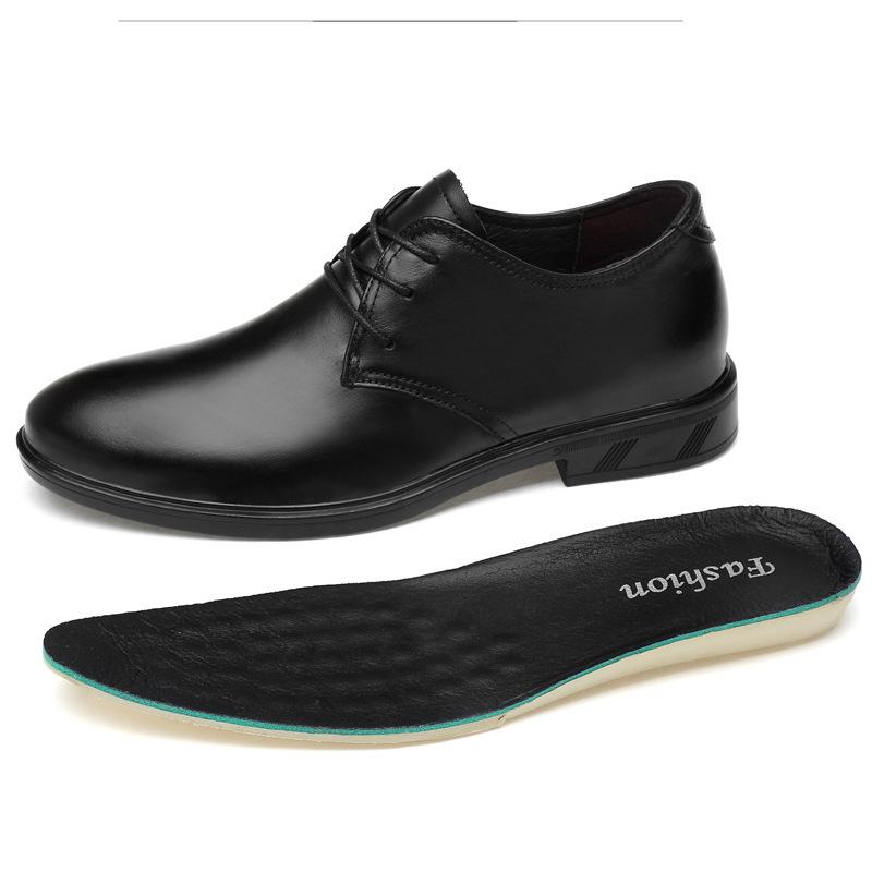 

Мужская обувь четыре сезона невидимая внутренняя высота увеличение кожаная обувь деловая платьица шнуровка, рабочая инструментальная кожаная обувь 37