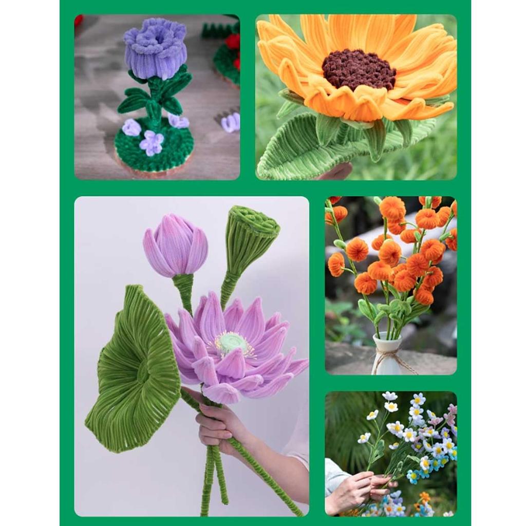 Aproximadamente 300 Unidades Cor Mista Verde 6mm Latas para Artesanato, Kit de Artesanato, Latas Flexíveis, Brinquedo Educativo para Crianças, Decorações DIY, Modelagem