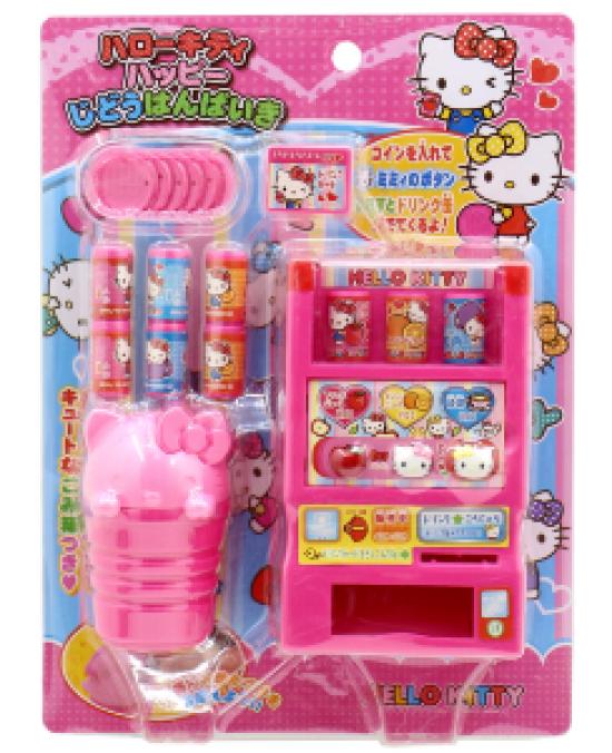 Sanrio Hello Kitty Happy Vending Machine with Coins Juice
