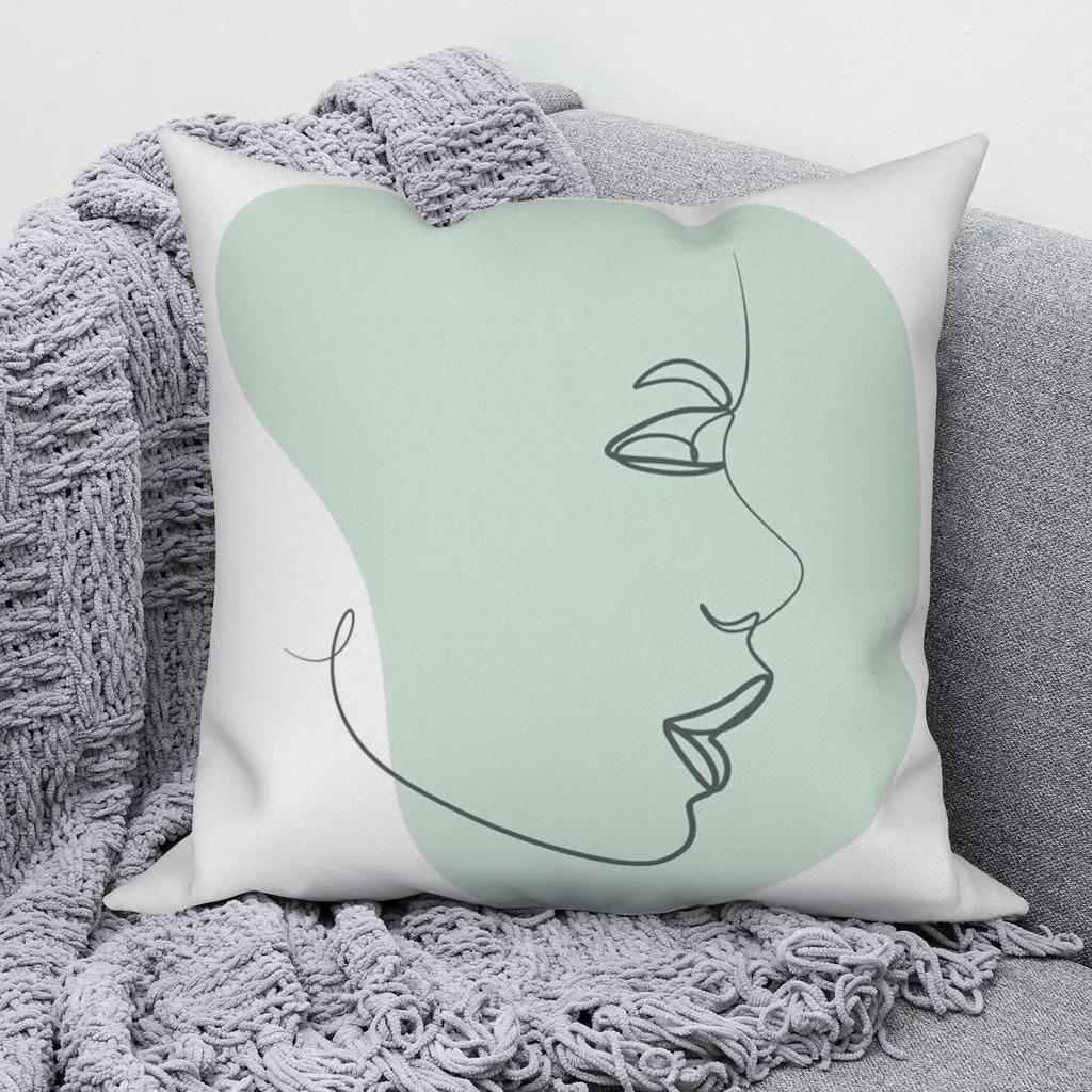 Line Abstract Pillowcase Sofa Cushion Cover Modern Simple Nordic Decorative Home Throw