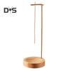 Räucherstäbchenhalter mit Holztablett, umgedrehter Räucherbrenner aus Messing, Aschenfänger für Zuhause, Büro, Meditation, Yoga, Entspannung, Heimdekoration, Geburtstagsgeschenk