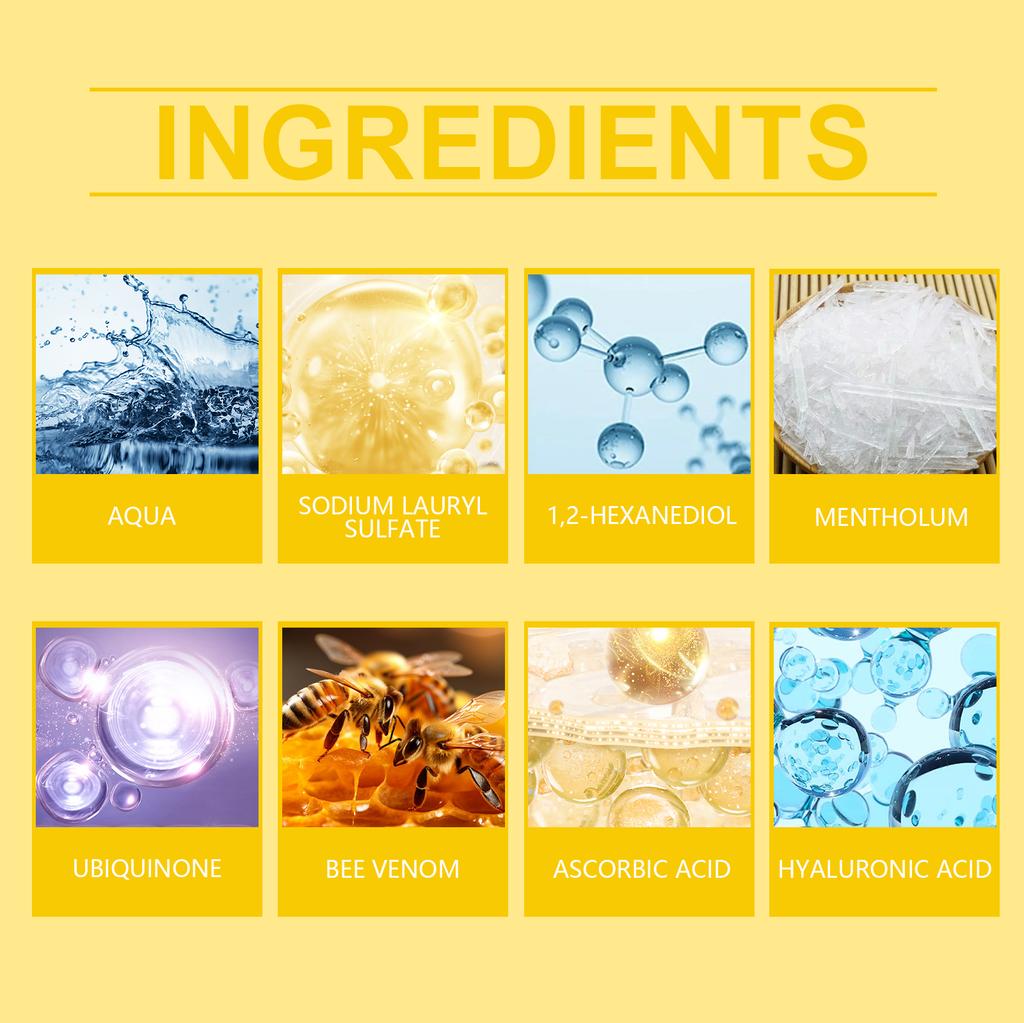 Bee Venom Foam Mousse Toothpaste Teeth Whitening Removing Yellow Teeth Stains Cleaning Tooth Stain Oral Fresh Tooth Care Product