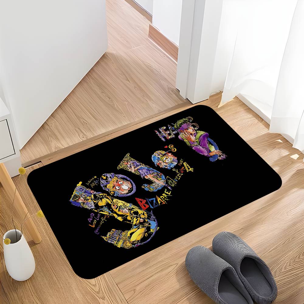 J-JoJo's Bizarre Adventure Teppich Nordischer Stil Haus Fußmatte Badezimmer-Toilettenmatten Schlafzimmer Hotel Dekor Matte
