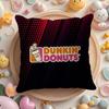 Quirky Coffee Customization D-Dunkin Donuts Pillow Case Sofa Living Room Bedroom Headboard Backrest Cushion Square Cushion