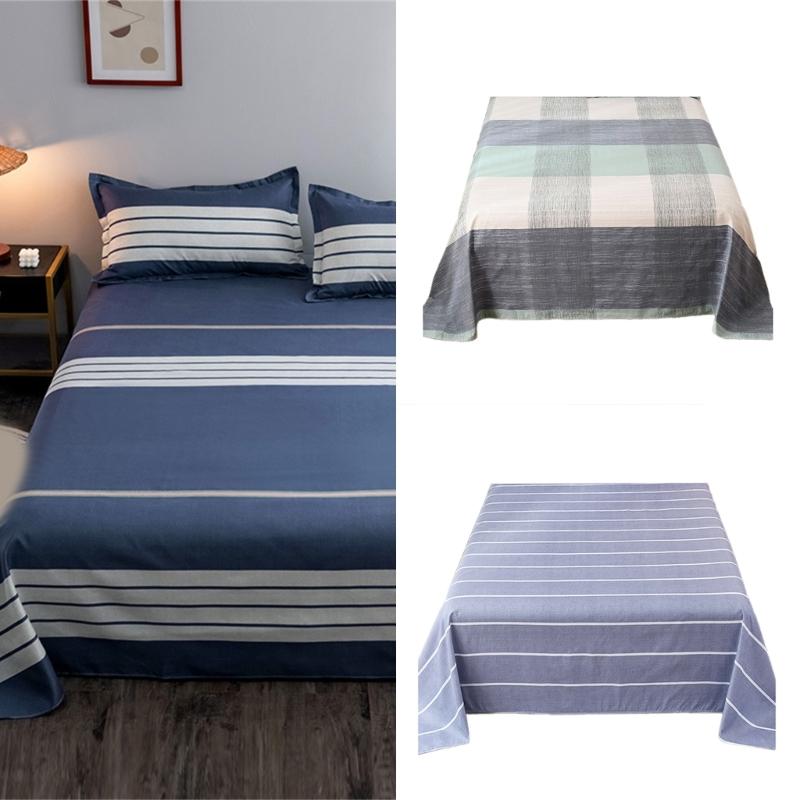 Washed Cotton Bed Sheet Bedspread Soft Breathable and Fade Resistant Easy Maintenance for Room Bedding Sheet