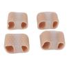 4pcs Toe Separators Stretcher with 2 Loops Elastic Bunion Correcting Separators for Overlapping Toes L