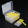 Lote de 40 Escova Interdental Odontológica Palito Fio Dental Palito Bastão Tampa