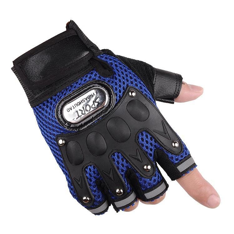 Cycling Gloves New Spring and Summer Men and Women Outdoor Bicycle Climbing Fitness Sports Sunshade Thin Half Finger Gloves