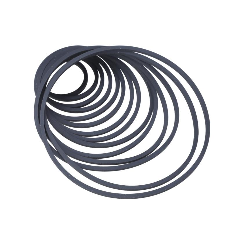Precise 1.5mm Square Rubber Drive Belt For Vintaged Cassette Players Quiet Operations 20-100mm Folded