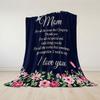Family Blessings Flannel Blanket Perfect for Sofa Office Bed Travel Sleep Read Relax Camping four season use