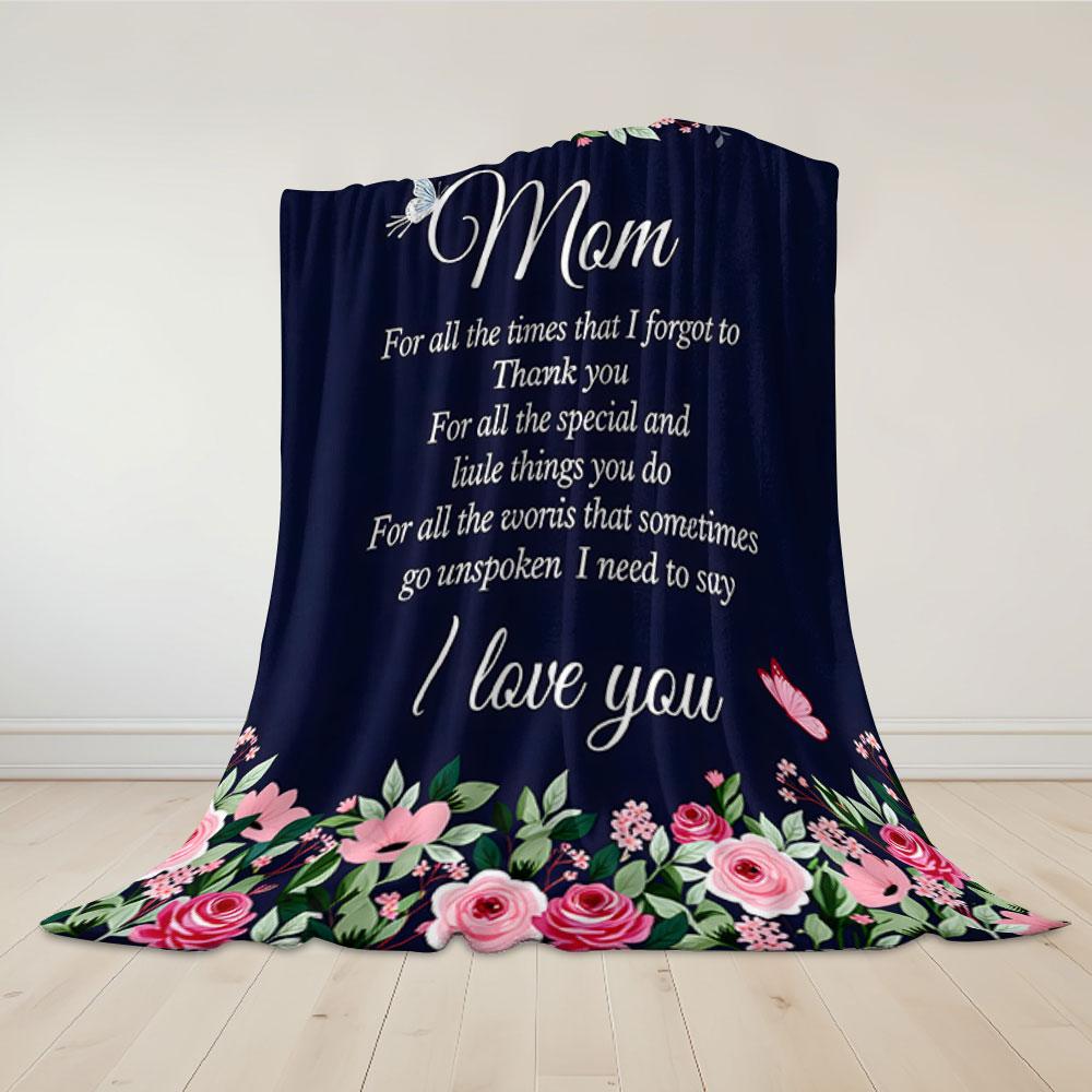 Family Blessings Flannel Blanket Perfect for Sofa Office Bed Travel Sleep Read Relax Camping four season use