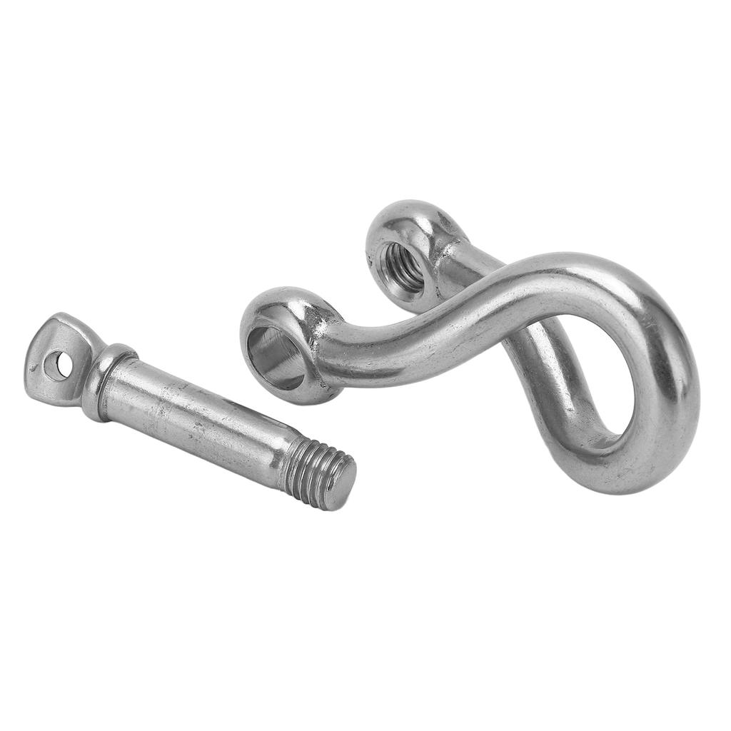 10mm Twisting Shackle Stainless Steel Screw Pin Anchor Shackle for Marine Yachting M10