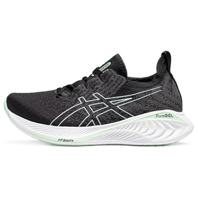 (WMNS) ASICS Gel-Cumulus 25  Black Light Green  Women s 1012B501-002 EU 37