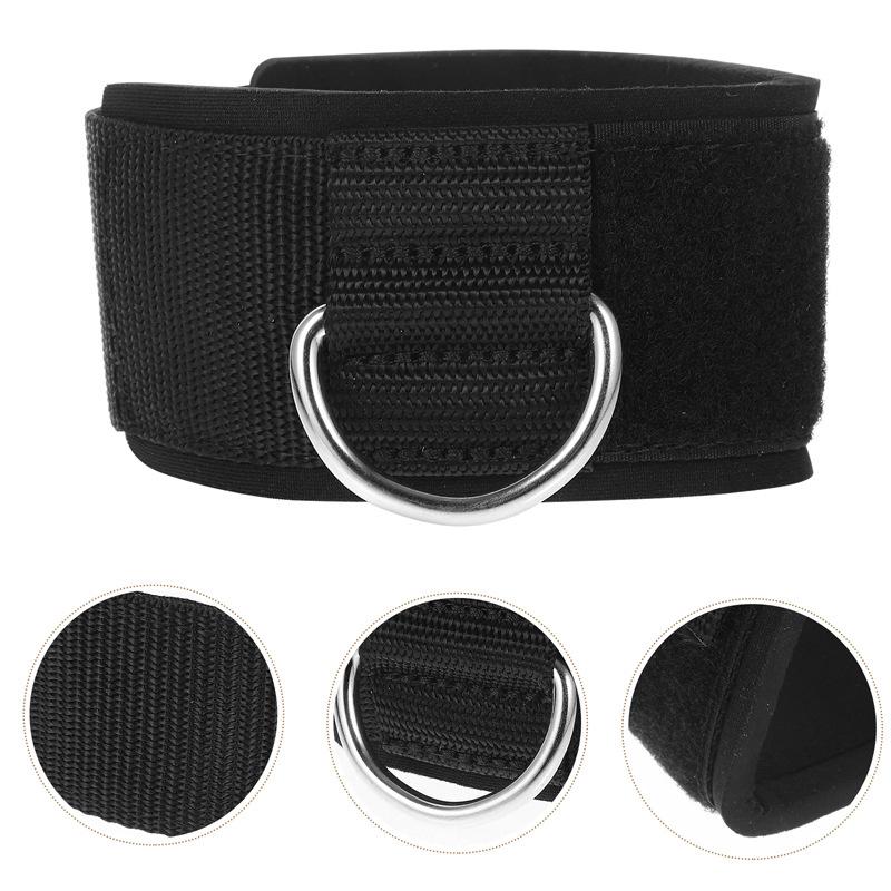 Gantry Knöchelschnalle Einzelne D-Schnalle Fitness Fußring Hüfte Bein Trainingsgurt Knöchel Elastikband Zubehör