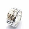 Silver One Miraculous Medal Flat Cutout Cross Maria Sterling Silver 925 Ring for Men [Size 19] Christian Miraculous Medal Ring