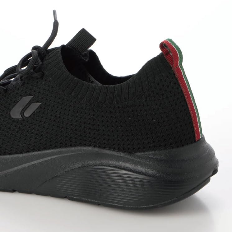 Sneakers Lightweight Recovery Shoes Mesh Sports Shoes Walking Shoes Italy Japanese Shoe Size [KINNER] Men's RSK-4001 (ALL BLACK, Dimensions, Adult,