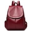 NOVÉ vysoce kvalitní dámské batohy z měkké kůže Retro jednobarevná taška přes rameno Velkokapacitní cestovní školní taška pro dívky
