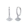 925 Silver Needle Vintage Geometric Pendant Earrings Round/Square/Shell Earrings for Women Fashion Jewelry Pendientes