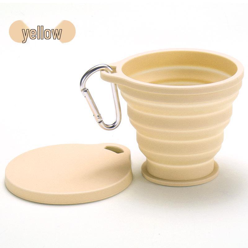 Collapsible Silicone Travel Cup - Food Grade, High Temp Resistant, Portable Outdoor Cup