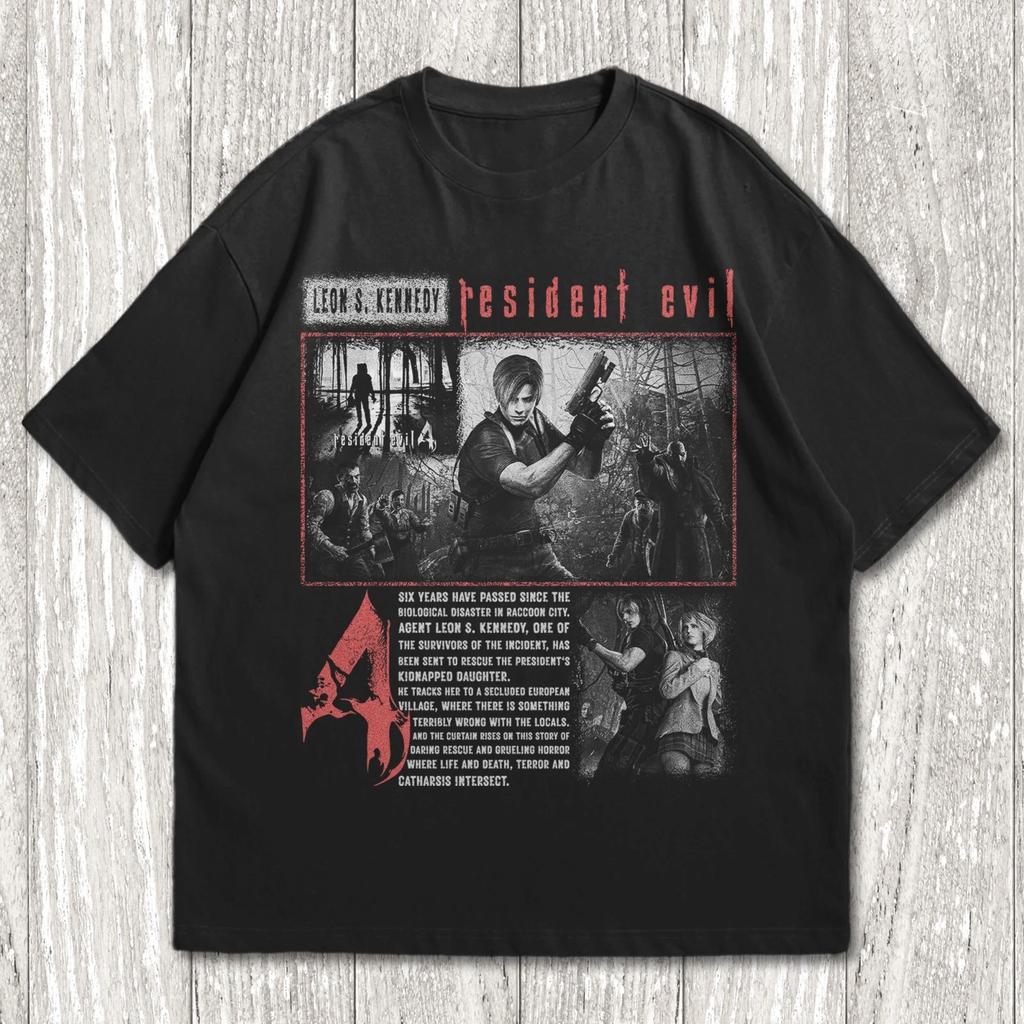 Resident Evil 4 Shirt, Leon Kennedy Tee, Vintage RE4 Remake Graphic, Horror Game