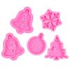 DIY Scented Plaster Diffuser Pendant Mold - Christmas Tree, Snowflake, Reindeer, Bell