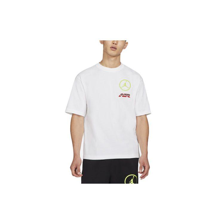 Jordan Sport T Shirts Men's White Crew Neck Moderate Straight Fit CV2994-100