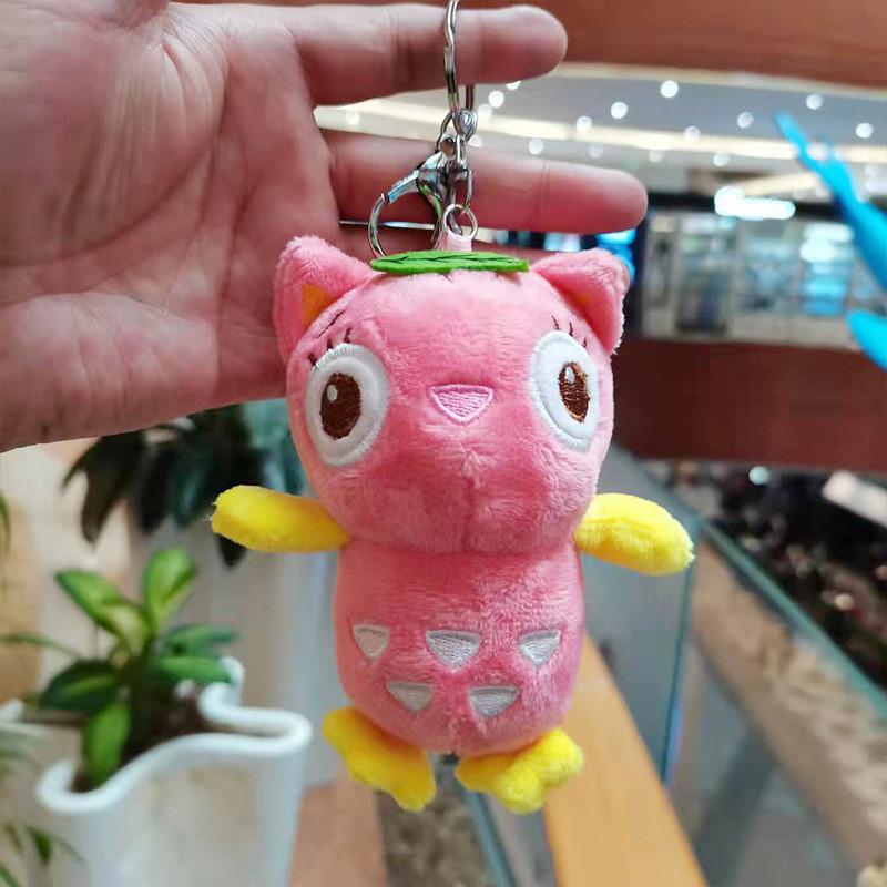 Owl Cat Fun Plush Doll Keychain Soft And Colorful Adorable Bag And Accessory Car