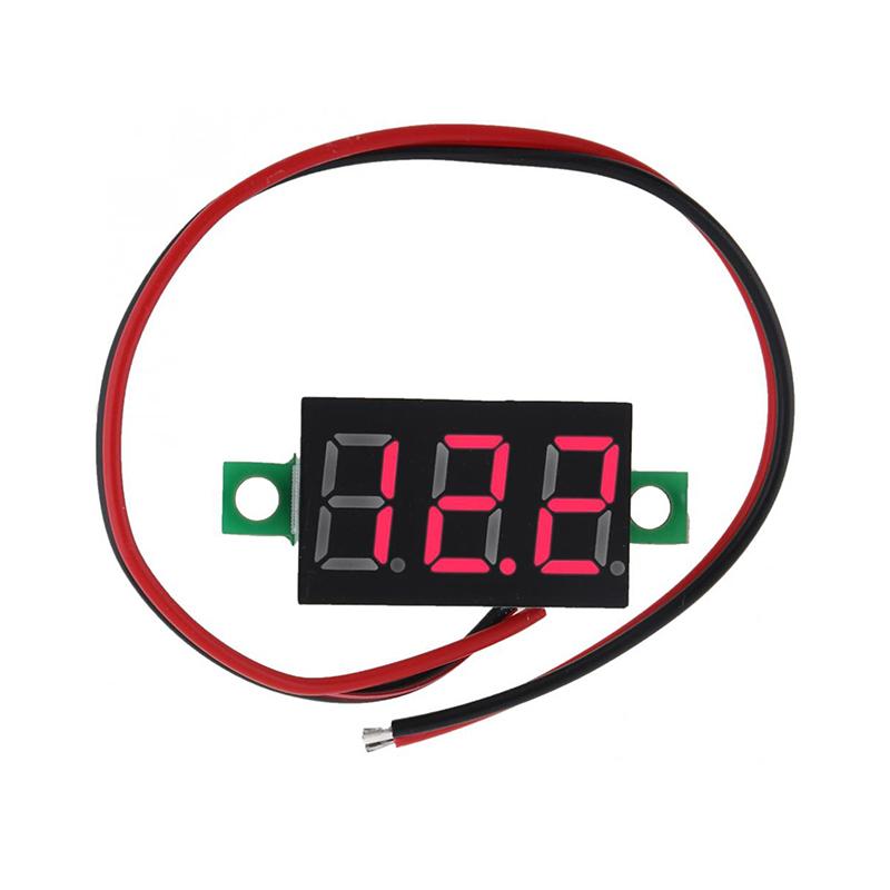 Mini 0,36 inch Dc4.5V-30V Digital Roșu Verde Albastru LED Panou de afișare Contor de tensiune Voltmetru Tester Motocicletă Voltmetru