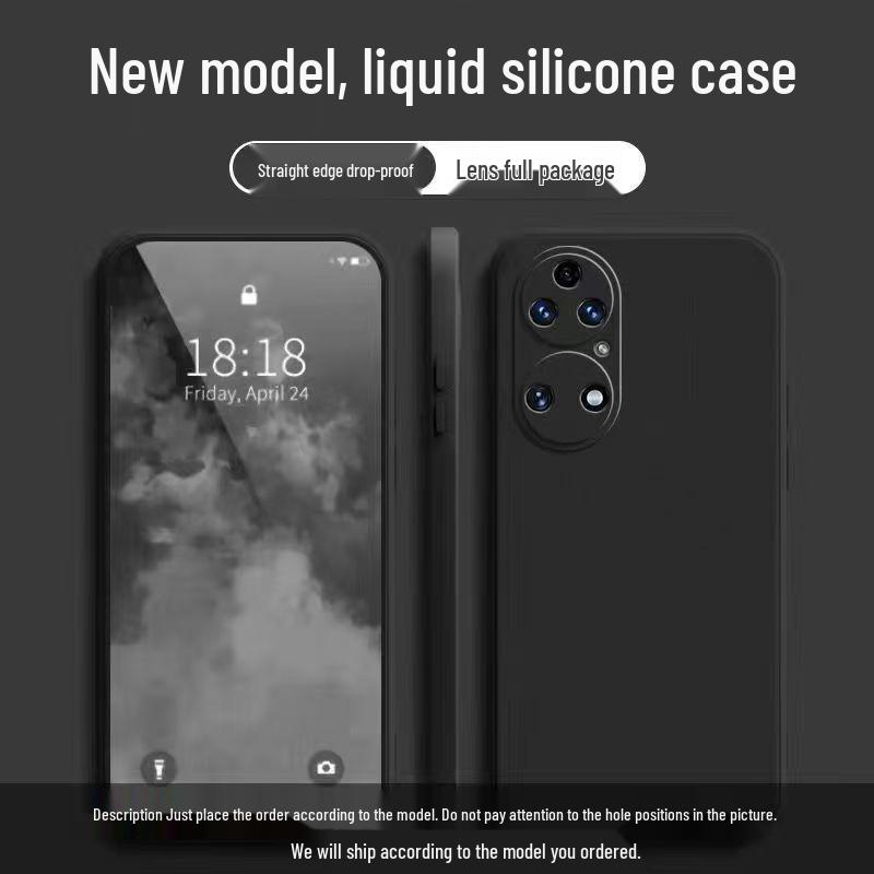 

Huawei P50 Liquid Silicone Case: Full Coverage, Solid Color, Drop Protection, Skin-Friendly Feel. Huawei P50
