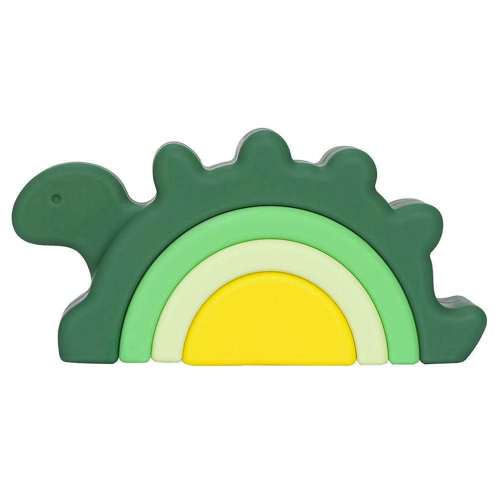 Dětské hračky Silikonový stavební blok Silikonová kousátka raketa Měkký blok Vzdělávací Montessori hračky Stohovací bloky