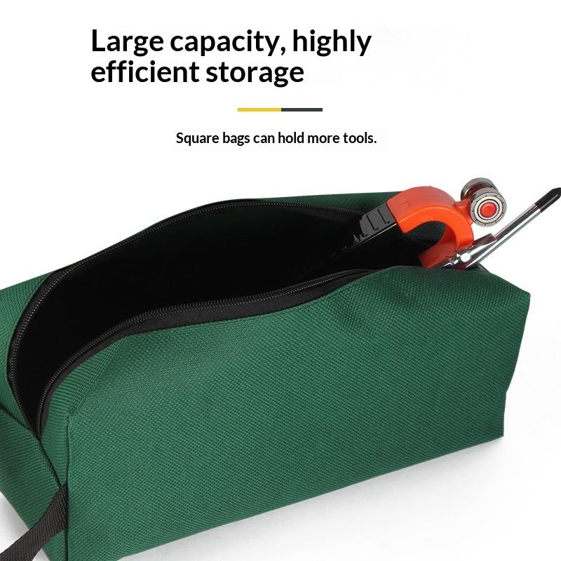 Lightweight Hand Tool Bag Waterproof Thick Canvas Storage Pouch for Screwdriver Wrench Suitable for Hiking Emergency Repair Kit